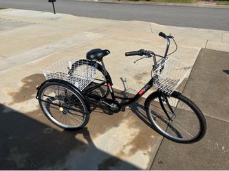 Three wheel 7 speed bicycle
