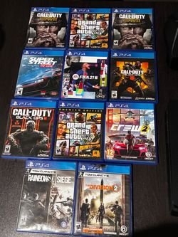 PS4 slim with controller ,wires (charger,HDMI),11 games ,and PlayStation steering wheel