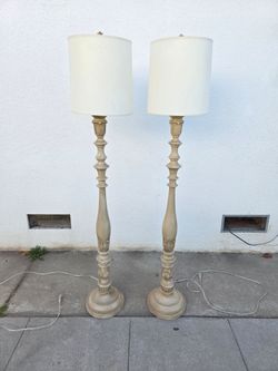 Two floor lamps