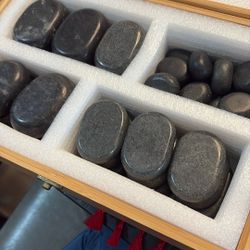 Sivan Basalt Lava Stone Set 36 
