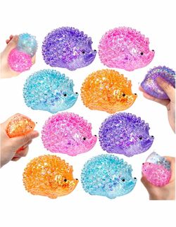 12pcs—Glitter Hedgehog Stress Balls