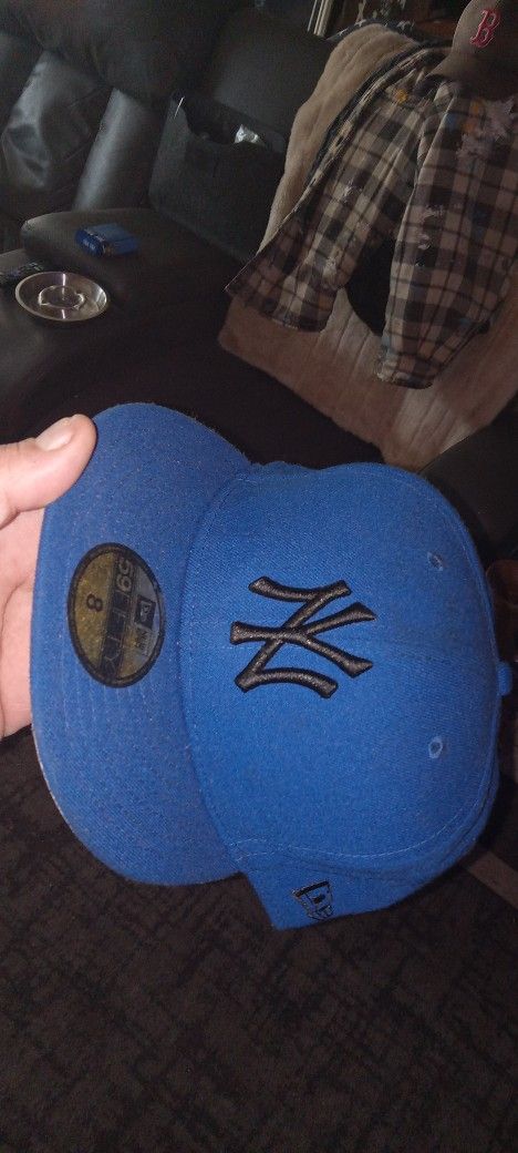 Rare Fitted Blue N.y Yankees Free Scheme 59 Era Collector Hat 