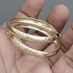 10kt real gold hoop earring for women