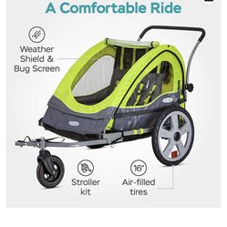 Instep Double Tow Behind Bicycle Trailer