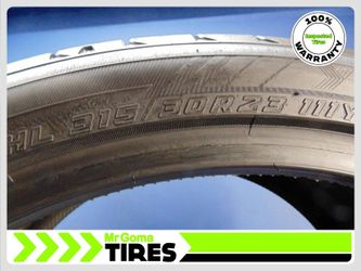 2 YOKOHAMA ADVAN SPORT V107E XL HL315/30R23 USED TIRES 7.1/32 TREAD 111Y