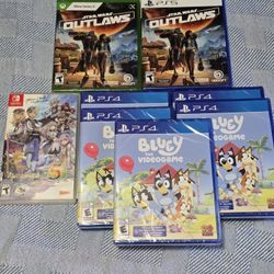 Ps4 Games And Starwars Outlaws.