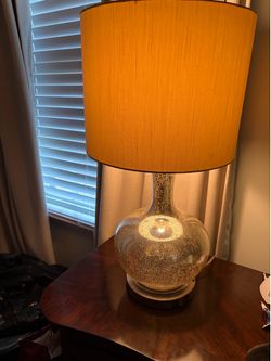 Pair of Mercury Glass Table Lamps
