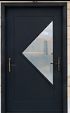 Modern Exterior Door with Glass Panel