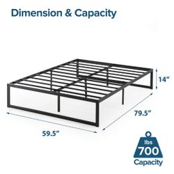 Durable Zinus Platform Queen Bedframe
