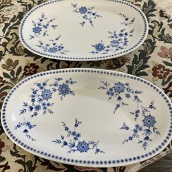 Bavarian Serving Pieces - (2) Oval Plates