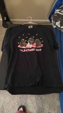 A Bathing Ape BAPE Black Graphic Tee