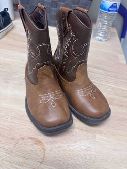 Toddler Brown Western Cowboy Boots