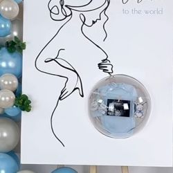 Pregnancy Sign With Plastic Container CANVAS