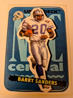UPPER DECK 1995 BARRY SANDERS CEREAL STICKER