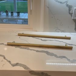 Emtek Brass Appliance Handles Fridge