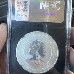 2024P 125 Australia, S $1 Year Of The Dragon Dragon Privy Ms 70 NGC 