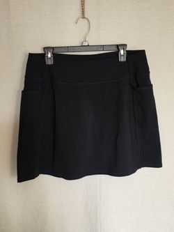 Skechers GoWalk Athletic Skort Black Side Pockets  ~ Size XXL