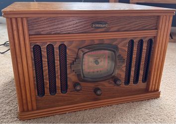 Record player with matching stand