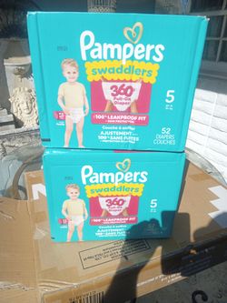 2 box's of Pampers size 5