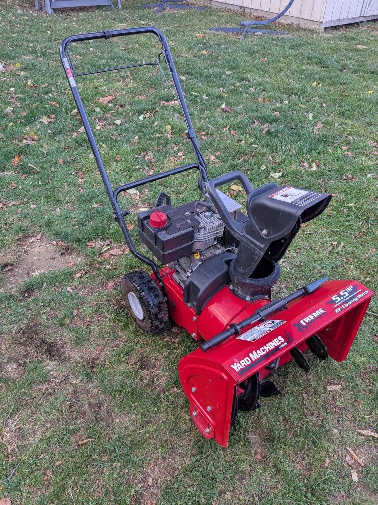 like new Yard machines by MTD two-stage self-propelled snowblower