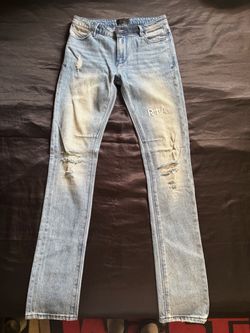 RtA Light Wash Distressed Denim Jeans