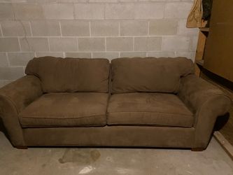 Dark brown sofa