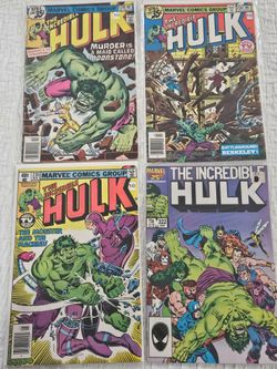 18 Incredible Hulk Comics – Vintage Marvel – $3-$10 Each