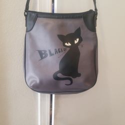 H.Due.O Black Cat Crossbody Bag Purse