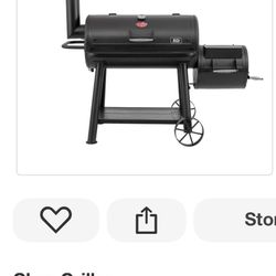 Charcoal Grill & Offset Smoker 