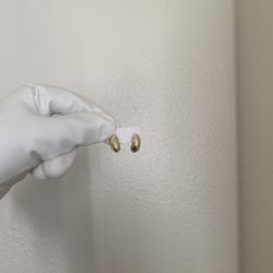 Gold Plated Mini Nugget Earrings