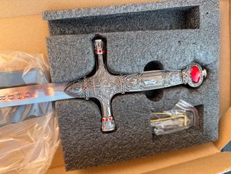 Decorative Harry Potter Sword with Red Gems