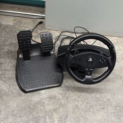 PS3-4 Steering Wheel And Pedals