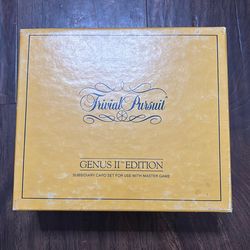 1984 Trivial Pursuit Genus II Edition Subsidiary Card Set