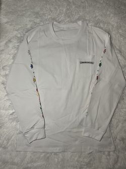 White Chrome Heart Long Sleeve 