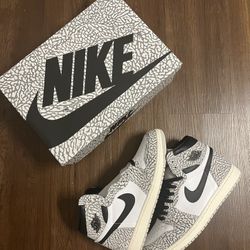 Jordan 1 Retro High White Cement 