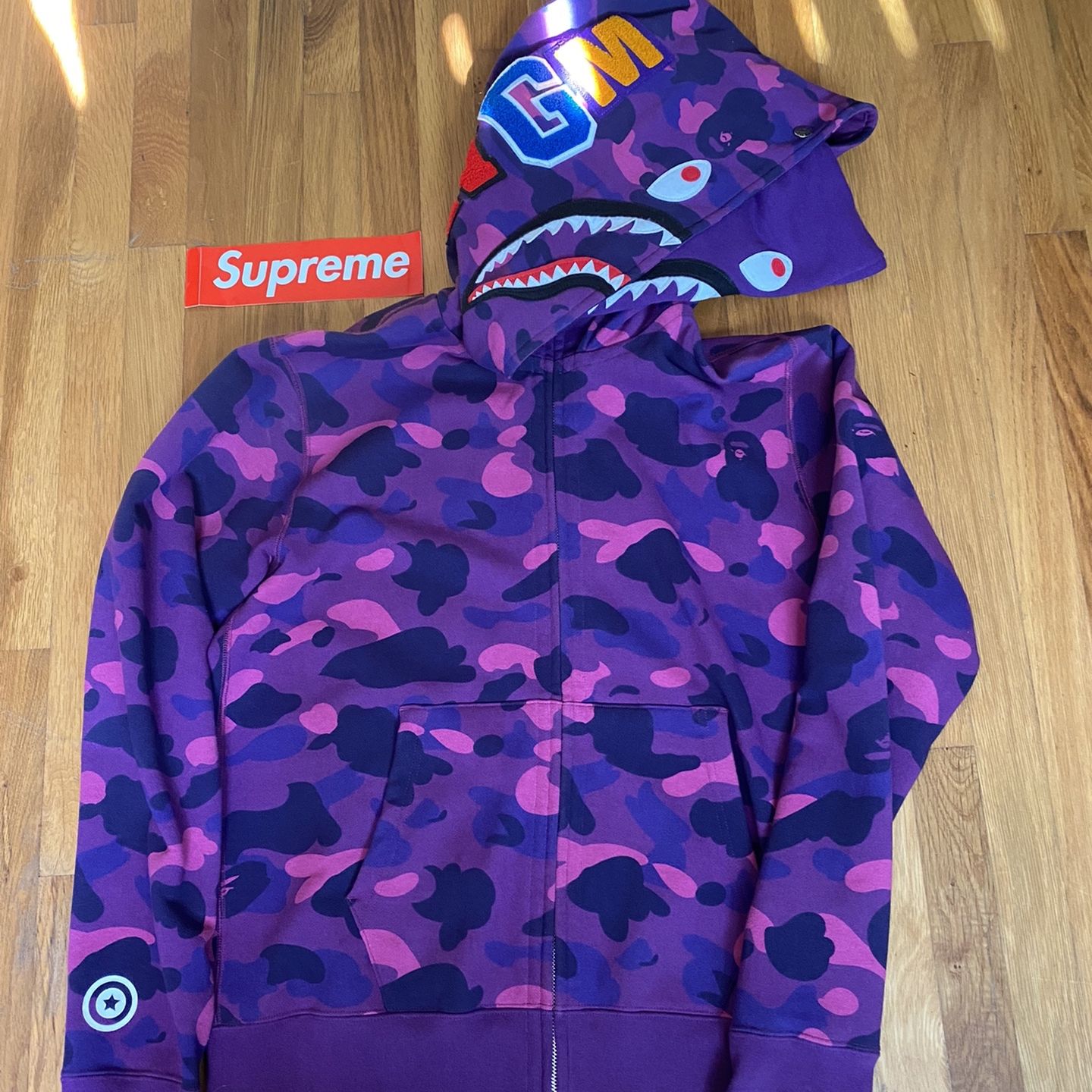 A BATHING APE ABC CAMO SHARK パーカー 紫 | ochge.org