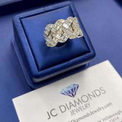 Ring Cubanlink Vaguett 15 Mm Wide 10k 2 Tone 