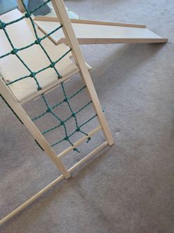 Indoor playground and swing for toddlers.