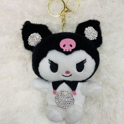 Kuromi Plush Keychain 