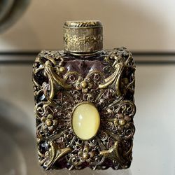 Antique Czech Glass Perfume Bottle