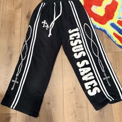 Crowned Saints Jesus Saves Sweatpants
