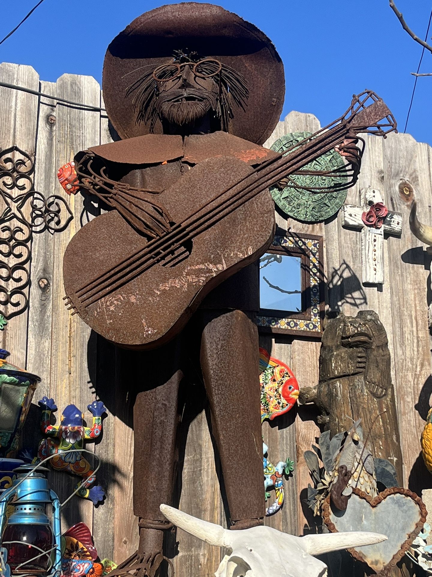 Mariachi Life Size Metal Art Statue Yard Art $850