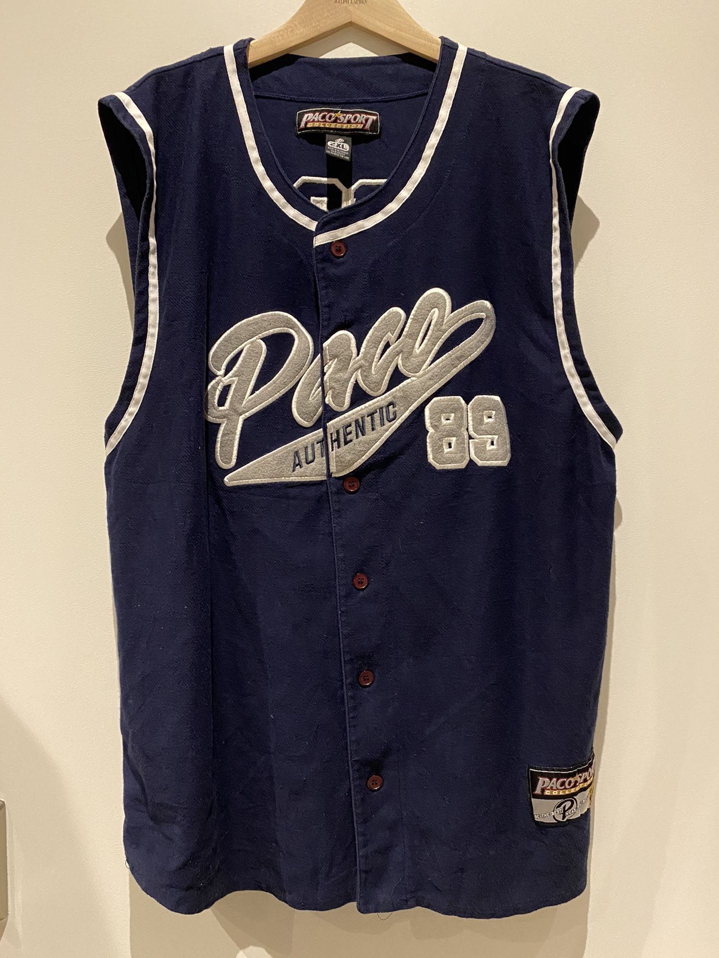 Paco jeans Paco sport sleeveless baseball jersey