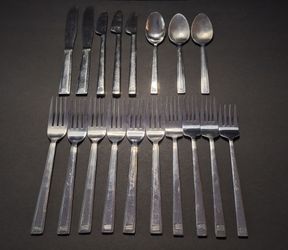 Retired US Airways Stainless Steel Flatware - 18 Pc Aviation Lot (Includes SOLA Pieces)