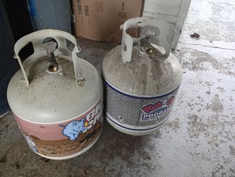Two 5-gallon OPD propane tanks