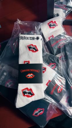 Chrome heart sock