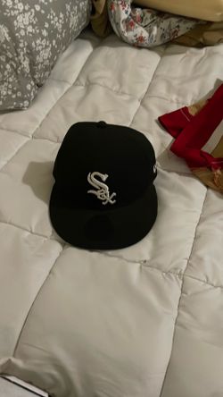sox hat black and white new era