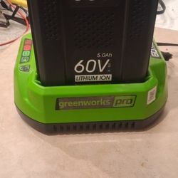 Good Cbarger / Bad Battery Greenworks Pro 60v electric cordless lawn mower edger trimmer