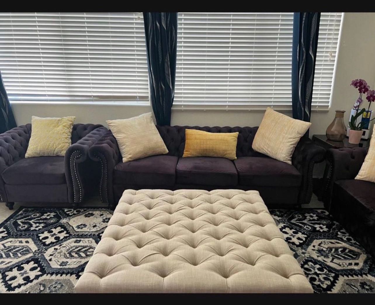 Purple sofa Set 
