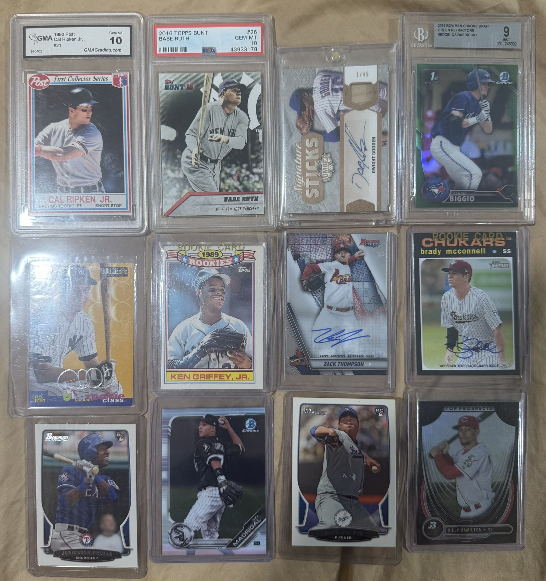 Sport Cards - Graded, Auto, Toploader/Sleeves